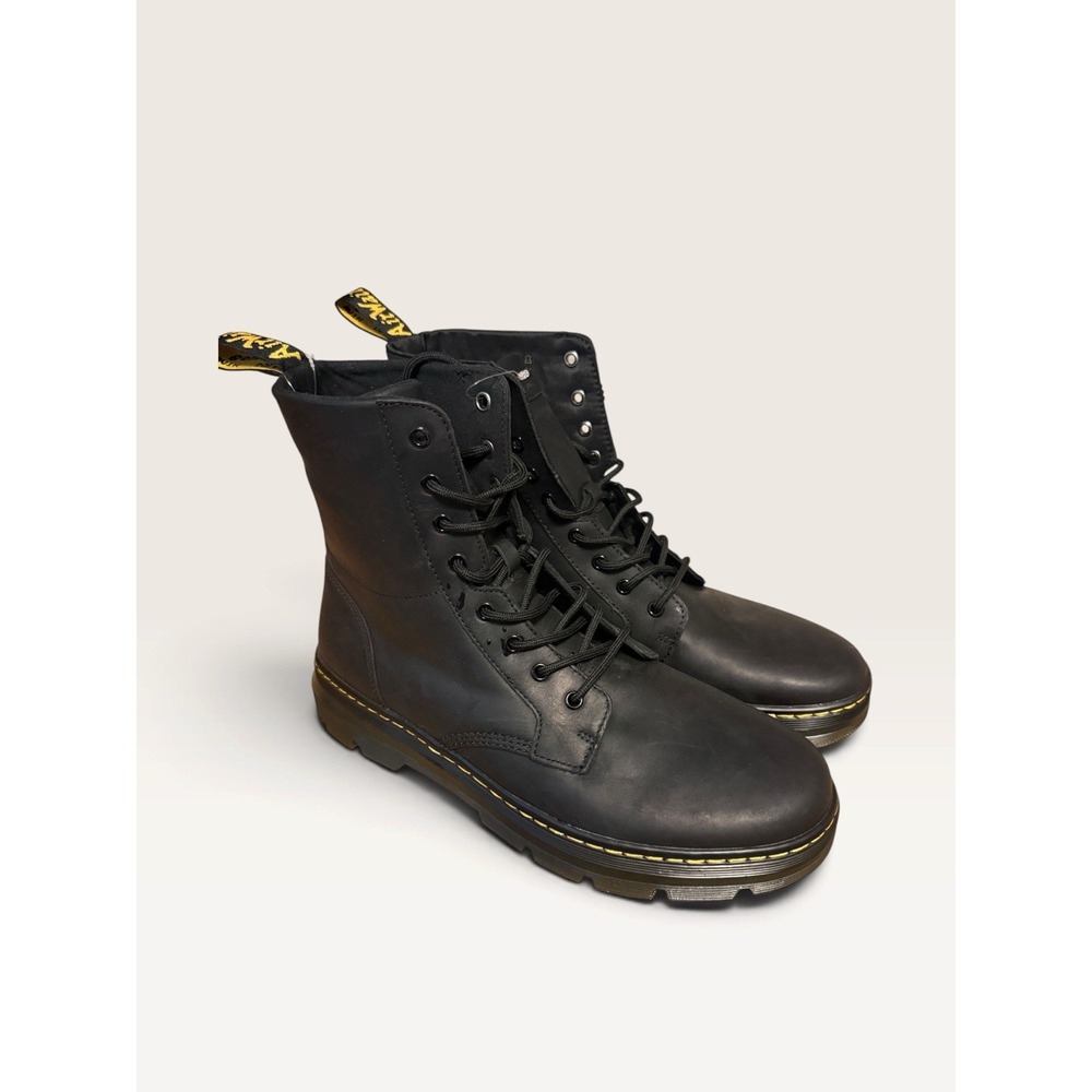 Dr. Doc Martens Combs Leather Wyoming Boots Men's Size 13 Black NWOB
